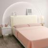 Cartoon Thicken Bed Headboard Cover Queen King Twin Full Size, Quilted Headboard Slipcover Dustproof Protector Cover Bed Head Cover Washable (Beige,100cm/39in) view 1