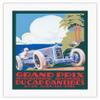 1929 Cap D'Antibes Grand Prix - Juan-les-Pins France - Vintage Car Racing Poster by Alexis Kow - Fine Art Rolled Canvas Print 16in x 20in view 1