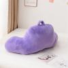 A Nice Night Faux Fur Reading Pillow Bed Wedge Large Adult Children Backrest with Arms Back Support for Sitting Up in Bed/Couch for Bedrest,Lightpurple view 4