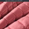 QQXX Quilted Velvet Fitted Sheet with 11.8in Deep Pockets,Ultra Soft Thick Wrinkle Free Bedding Sheet,Breathable Mattress Cover for Bed Mattress Protector,Pink a,200x220cm(79x87) view 4
