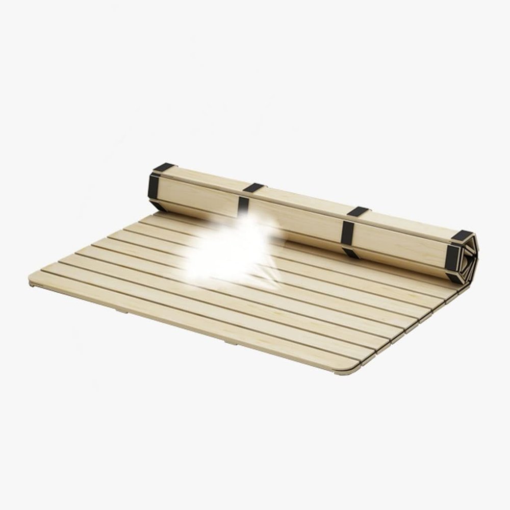 Folding Moisture-Proof Bed Board, Wooden Mattress Hard Board Folding Solid Wood Board Waist Support Bedstead Support Gasket Bed Plank (Size : 150x190cm)
