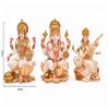 Lakshmi Ganesh Saraswati Statue for Home & Office Puja I Laxmi Ganesha Idol I Lakshmi Ganesh Saraswati Pooja Room Big Sculpture view 2