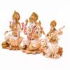 Lakshmi Ganesh Saraswati Statue for Home & Office Puja I Laxmi Ganesha Idol I Lakshmi Ganesh Saraswati Pooja Room Big Sculpture view 3