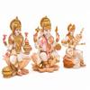 Lakshmi Ganesh Saraswati Statue for Home & Office Puja I Laxmi Ganesha Idol I Lakshmi Ganesh Saraswati Pooja Room Big Sculpture view 4