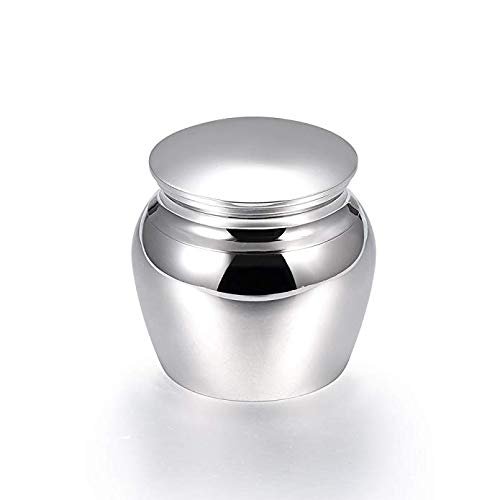SHEIL Pet Cremation Jewelry for Dog/Cat Funeral Ashes Stainless Steel Memorial Urn Custom Engraved Keepsake Casket