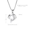 SHEIL Loss of Pet Cremation Jewelry - Double Dolphin Memorial Urn Pendant Ashes Holder Keepsake Necklace - Stainless Steel view 2