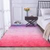 A Nice Night Shaggy Fluffy Faux Fur Area Rug, PinkPurple Tie Dye Star Glitter Printed,Soft, Luxurious Carpet Rugs for Nursery Rug, Bedroom, Living Room,5'x7' view 1