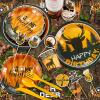 Suclain 165 Pcs Hunting Birthday Party Decorations Backdrop, Camo Deer view 4