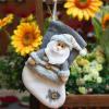 JUNYY Christmas Thick Fleece Stocking Gift Bag Creative Xmas Tree Fireplace Hanging Ornament Party Decorations(Style 1) view 2