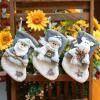 JUNYY Christmas Thick Fleece Stocking Gift Bag Creative Xmas Tree Fireplace Hanging Ornament Party Decorations(Style 1) view 4