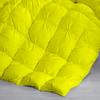 1 Piece Pinch Pleated Comforter 500 GSM Fill Power Twin/Twin XL(68 x 90) / Yellow Quilted 100% Pure Cotton Down Alternative Comforter with Classic Look All Season Pintuck Comforter Only view 2