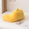A Nice Night Faux Fur Reading Pillow Bed Wedge Large Adult Children Backrest with Arms Back Support for Sitting Up in Bed/Couch for Bedrest,Yellow view 4