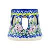 Polmedia Polish Pottery Heater - Lavender Harmony Pattern Handmade in Boleslawiec Poland + Certificate of Authenticity view 2
