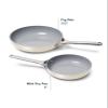 Caraway Nonstick Ceramic Mini Fry Pan (1.05 qt, 8") - Non Toxic, PTFE & PFOA Free - Oven Safe & Compatible with All Stovetops (Gas, Electric & Induction) - Cream view 3