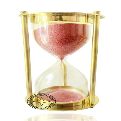 Brass Sand Timer Hour Glass Sand Glass Clock Maritime Best for Gift 6 Inch