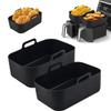2pcs Air Fryer Pad Silicone Baking Tray Liners for Air Fryer Basket for Air Fryer Baking Tray with Handles Silicone Baking Baskets Kitchen Supplies Air Fryer Basket Baking Supplies view 4