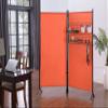 Proman Products FS17257 Galaxy II Indoor/Outdoor Room Divider (2-Panels, 36" w/Panel) with Accessory Rack 2 Wire Nets, 4 Plastic Bins, 4 Peg Hooks, 2 Wire Tray Baskets, Orange view 2