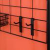 Proman Products FS17257 Galaxy II Indoor/Outdoor Room Divider (2-Panels, 36" w/Panel) with Accessory Rack 2 Wire Nets, 4 Plastic Bins, 4 Peg Hooks, 2 Wire Tray Baskets, Orange view 3
