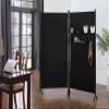 Proman Products FS17258 Galaxy II Indoor/Outdoor Room Divider (2-Panels, 36" w/Panel) with Accessory Rack 2 Wire Nets, 4 Plastic Bins, 4 Peg Hooks, 2 Wire Tray Baskets, Black view 2