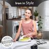 Bartnelli Pulse Ironing Board | Made in Europe | Patent Space Saving Smart Hanger Iron Board for Easy Storage | Lightweight, 4 Layer Cover, 4 Legs, for Dorm, Laundry Room, or Small Spaces(43x13-35) view 2