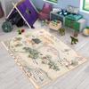 HomeLoft Basics Kids Room Rug, Pooh Bear Map, Soft Play Rug, 120x180cm view 1