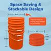 ePackageSupply 5 Gallon Bucket with Airtight Lid | Made in USA | Food Grade | Heavy-Duty Premium HPDE Plastic | Durable 90 Mil All Purpose Pail | Easy Stack and Store | BPA Free | 6 Count view 2