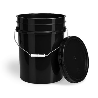 ePackageSupply 5 Gallon Bucket - Food Grade w/Lid BPA-Free, 1 Pack - Black