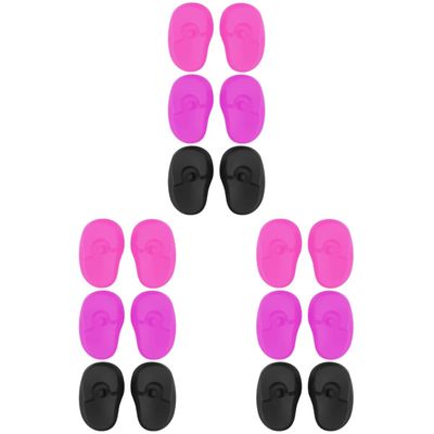 LALAFINA 18pairs Ear Covers for Hair Dyeing and Reusable Silicone Ear Protectors for Salon Use Comfortable Flexible Design