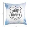 Feel Safe Tonight Sleep With Deputy Wife Police Officer Cop Throw Pillow view 4