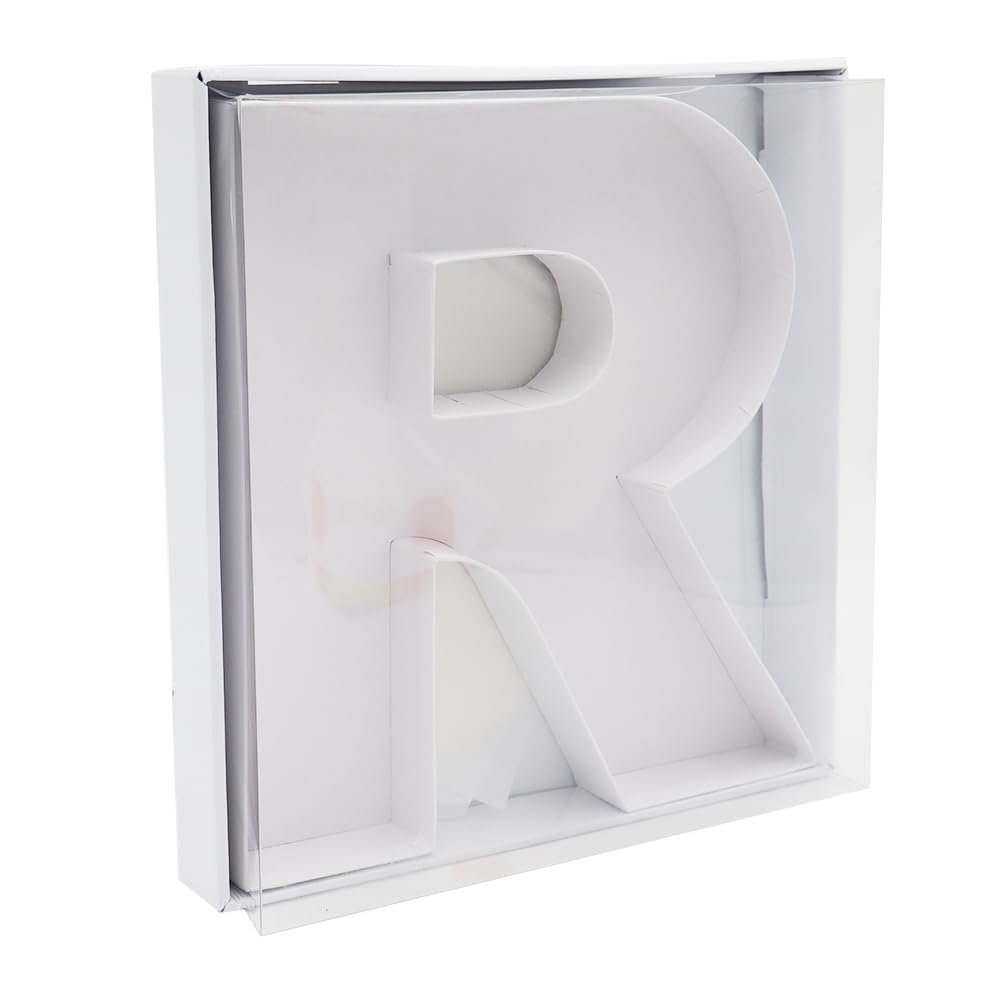 SHENGHE 12" Fillable Cardboard Letter Charcuterie Gift Cupcake Box With Cover Sweets Packaging (R)
