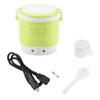 1L Mini Rice Cooker, 12v Electric Lunch Box Portable for Car, Multifunctional Food Steamer Fast Cooking Fully Automatic Non-Stick Pot for Travel Camping (Green) view 1