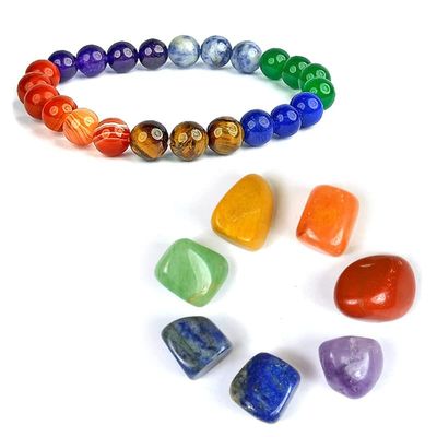 Aleafa Armlet Presents 7 Chakra Tumble with 7 Chakra Bracelets #Aport-5332