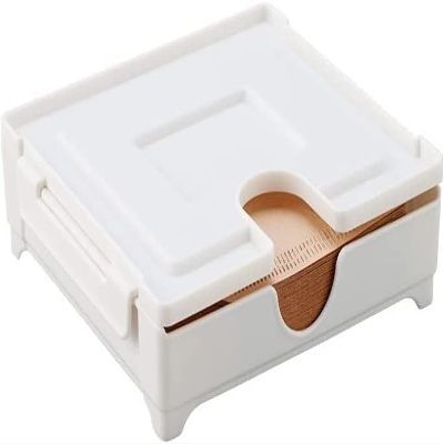 Coffee Filter Holder Coffee Filter Box with Cover Filter Paper Holder for Coffee Shop/Home