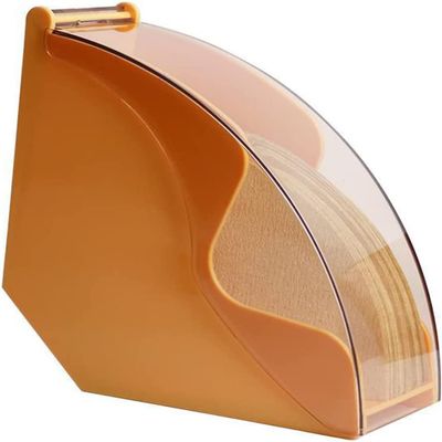 Coffee Filter Holder Coffee Filter Storage Box with Cover Filter Paper Holder for Coffee Shop/Home (Color : Yellow)
