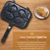 CHICIRIS Taiyaki Pan, Nonstick Taiyaki Maker Fish Shape Waffle Cake Pan Pancake Double for Gas Stove, 8.9 x 5.5in view 2