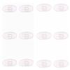 Caulo Silicon Rubber Clip On Nose Pads Compatible w Oakley Glasses Sunglasses OX5087 OX5113 OX5120 OX3127 OX3204 OX3222 OX5119 OX5122 OX5094 OO6005 OO4145 OO4147 etc (Clear - 6 Pairs) view 1