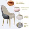 YXCUIDP Faux Leather Dining Chairs Set of 4 Kitchen Counter Chairs Living Room Side Chairs with Thick Cushion & Gold Metal Base(H) view 4