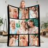 guk Custom Blanket with Photo Personalized Picture Text Blanket Customized Sofa Throw Blanket Personalized Funny Gifts for Christmas,Boyfriend,Dad,Mom,Friends,Birthday (71 X 80 Inch(180cm X 200cm)) view 1