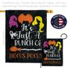 Bunch of Hocus Pocus Banner Pole Wood Dowel Falltime Witch Trick or Treat Spooky Night Black Cat Autumntime Pumpkin Room Decor Wall Home Decorations Tapestry Hanger Indoor Patio Made In USA view 4