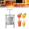 LOYALHEARTDY DIY Large Fruit Wine Press, 10L/2.6gal Honey Press Machine Grape Press for Wine Making, Stainless Steel Cider Wine Bladder Press Natural Juice Making with T-Handle view 2