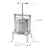 LOYALHEARTDY DIY Large Fruit Wine Press, 10L/2.6gal Honey Press Machine Grape Press for Wine Making, Stainless Steel Cider Wine Bladder Press Natural Juice Making with T-Handle view 4