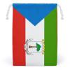 Calculay Flag of Equatorial Guinea Sail Bulb Rope Storage Bag - Reusable Grocery Bag, Home, Kitchen Storage, Wedding and Birthday Party Gift Bag view 1