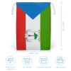 Calculay Flag of Equatorial Guinea Sail Bulb Rope Storage Bag - Reusable Grocery Bag, Home, Kitchen Storage, Wedding and Birthday Party Gift Bag view 2