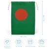 Calculay Bangladesh Flag Sail Bulb Rope Storage Bag - Reusable Grocery Bag, Home, Kitchen Storage, Wedding and Birthday Party Gift Bag view 2