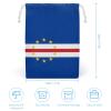 Cape Verde Flag Sail Bulb Rope Storage Bag - Reusable Grocery Bag, Home, Kitchen Storage, Wedding and Birthday Party Gift Bag view 2