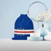 Cape Verde Flag Sail Bulb Rope Storage Bag - Reusable Grocery Bag, Home, Kitchen Storage, Wedding and Birthday Party Gift Bag view 3