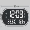 Feiyx Alarm Clock, Digital Clock with Alarm, Brightness Dimmer USB Adjustable Volume 12/24Hr, Alarm Clock for Bedrooms (Color : Black) view 2