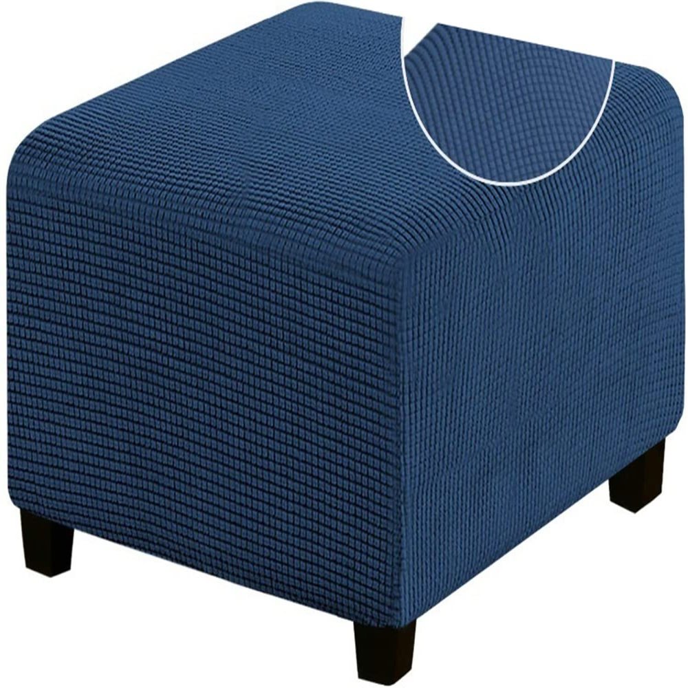 XMAYODS Ottoman Covers Slipcover 18 x 18/20x20/36 x 36 in Square Ottoman Covers Protector for Footrest Foot Stool Furniture Stretch Comfortable with Elastic Bottom