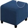 XMAYODS Ottoman Covers Slipcover 18 x 18/20x20/36 x 36 in Square Ottoman Covers Protector for Footrest Foot Stool Furniture Stretch Comfortable with Elastic Bottom view 1