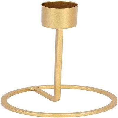 ALHJ Small Iron Candle Holder Table Decoration Center Candle Holder Romantic Decoration Candle Holder Restaurant Table Decoration (Color : OneColor)